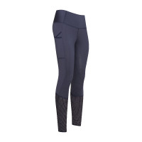 Leggings da equitazione Euro-Star Breez Fashion FullGrip estivi Blu navy