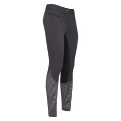 Pantaloni da equitazione Euro-star Airflow FullGrip Periscopio Grigio