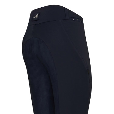 Pantaloni da equitazione Euro-star Equitation Queen Diamond Full estivi Blu navy