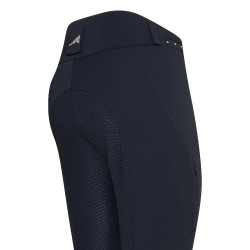 Pantaloni da equitazione Euro-star Equitation Queen Diamond FullGrip estivi Blu navy