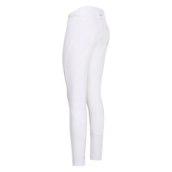Pantaloni da equitazione Euro-star Equitation Queen Diamond FullGrip estivi Bianco