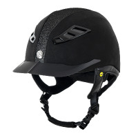 Casco Back on Track® EQ3 Lynx Microfibra/Strass Nero
