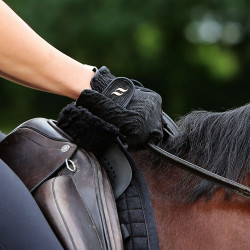 Guanti da equitazione Back on Track® Nero