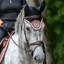 Cuffia per cavallo Night Collection Back On Track Caffè Marrone