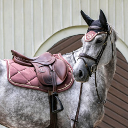 Cuffia per cavallo Night Collection Back On Track Caffè Marrone