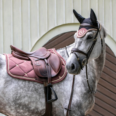 Cuffia per cavallo Night Collection Back On Track Caffè Marrone