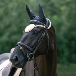 Cuffia per cavallo Night Collection Back On Track Champagne Beige