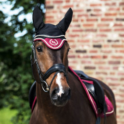 Cuffia per cavallo Night Collection Back On Track Rubino Rosso