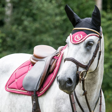 Cuffia per cavallo Night Collection Back On Track Rubino Rosso