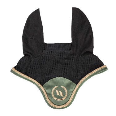 Cuffia per cavallo Night Collection Back On Track Oliva Verde