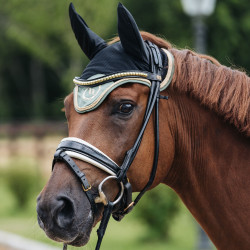 Cuffia per cavallo Night Collection Back On Track Oliva Verde