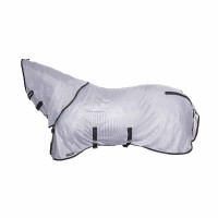 Coperta antimosche Back on Track Buzter con collo Vecchio modello argento Coperta antimosche Back on Track Buzter con collo Vecchio modello argento
