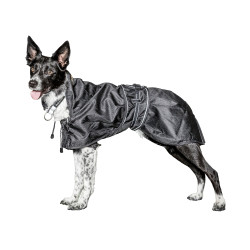 Cappotto impermeabile foderato per cane Back on Track Nero