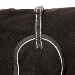 Cappotto in pile supremo per cani Back on Track Nero
