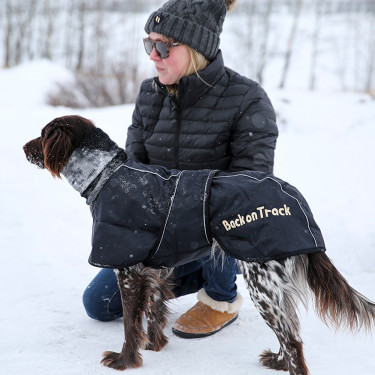 Cappotto Whippet per cane Back on Track Nero Cappotto Whippet per cane Back on Track Nero
