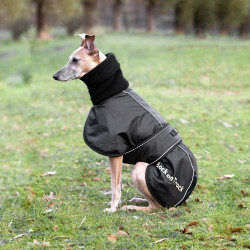 Cappotto Whippet per cane Back on Track Nero Cappotto Whippet per cane Back on Track Nero