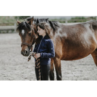 Giacca in pile Equithème Lena bambino Blu navy Giacca in pile Equithème Lena bambino Blu navy