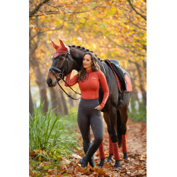 Fasce da polo LeMieux Luxury Sienna Rosso