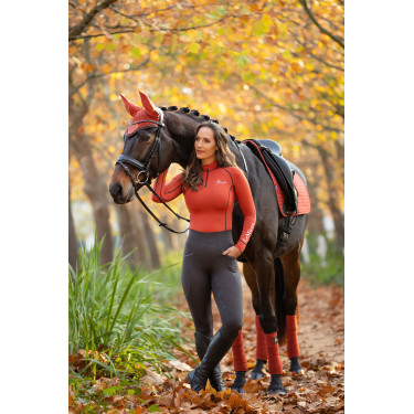 Fasce da polo LeMieux Luxury Sienna Rosso