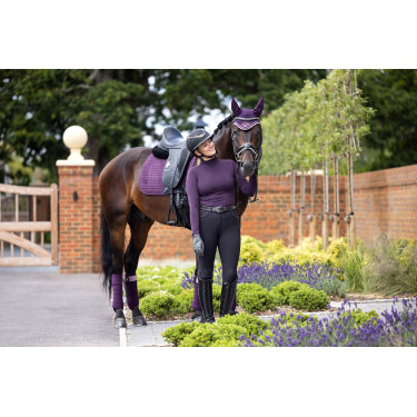 Tappetino LeMieux Suede Dressage Square Fico Viola
