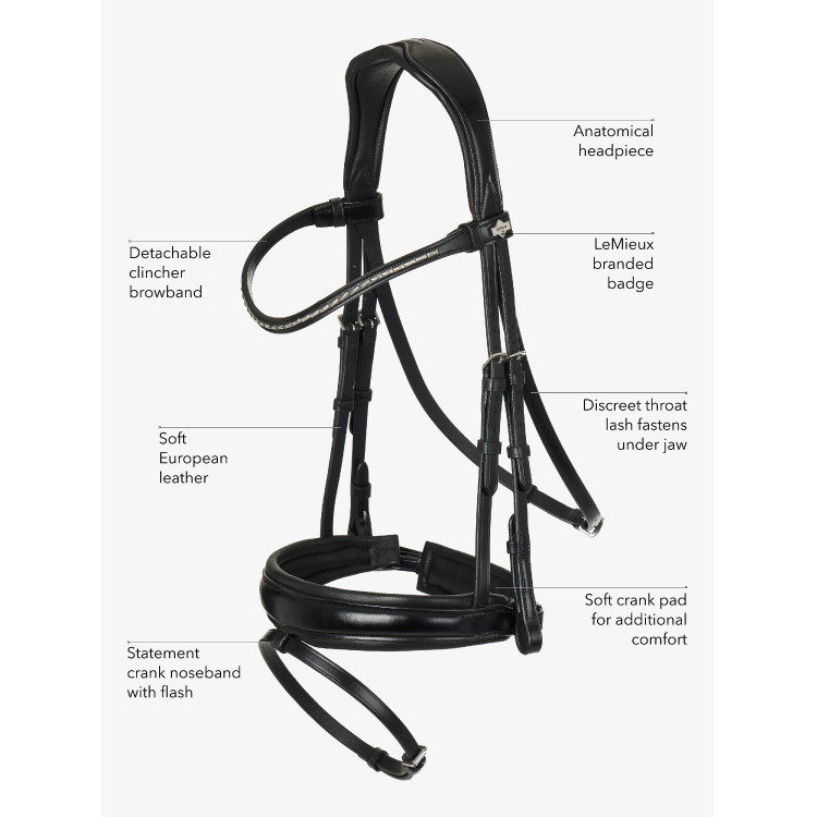 Briglia da dressage Classic LeMieux Briglia da dressage Classic LeMieux