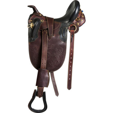 Sella Stock Excelsior impunturata con pomolo Sella Stock Excelsior impunturata con pomolo