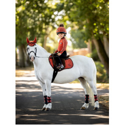 Sottosella Mini LeMieux Suede Jump Square Sienna Rosso