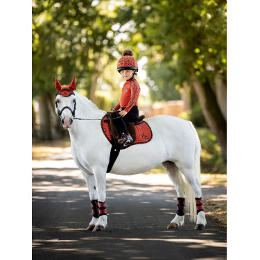 Sottosella Mini LeMieux Suede Jump Square Sienna Rosso