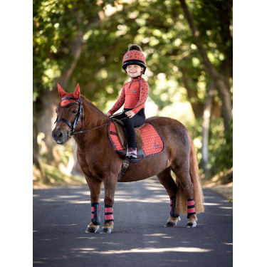 Sottosella Mini LeMieux Suede Jump Square Sienna Rosso