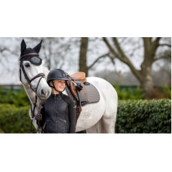 Tappetino LeMieux Self-Cool Grip Euro Jump Grigio