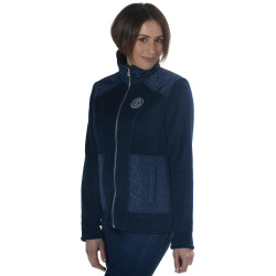 Damen-Fleecejacke Haisla Flags & Cup Blu navy