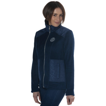 Damen-Fleecejacke Haisla Flags & Cup Blu navy