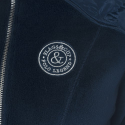 Damen-Fleecejacke Haisla Flags & Cup Blu navy