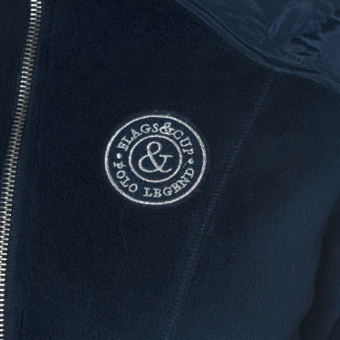 Damen-Fleecejacke Haisla Flags & Cup Blu navy