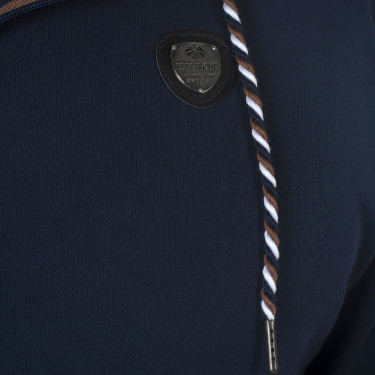 Felpa con zip da uomo Gambo Flags & Cup Blu navy