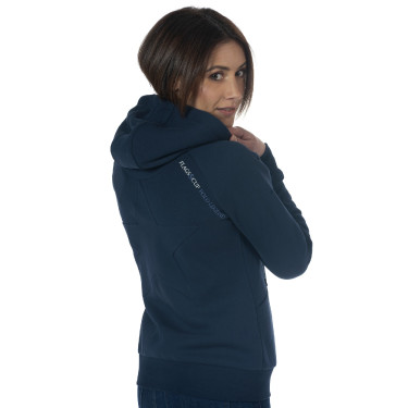 Felpa con zip da donna Tazlina Flags & Cup Blu navy