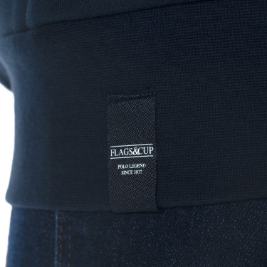 Felpa con zip da donna Tazlina Flags & Cup Blu navy