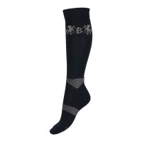 Calze da equitazione Geo Warm B Vertigo Blu navy scuro