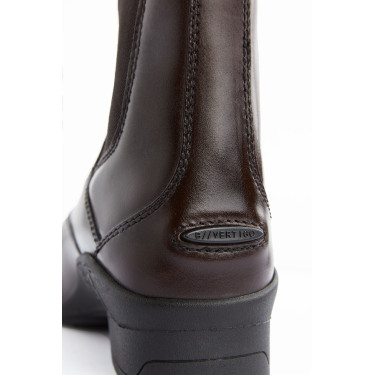 Stivali in pelle con cerniera Saturn da donna B Vertigo Marrone scuro