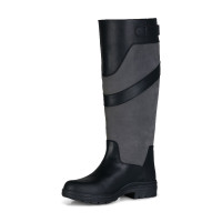 Stivali impermeabili da campagna da donna Waterford Horze Nero / grigio Stivali impermeabili da campagna da donna Waterford Horze Nero / grigio