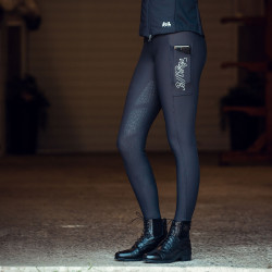 Leggings da equitazione con passanti per cintura Gia da donna B Vertigo Blu navy scuro