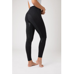 Leggings da equitazione da donna con grip in silicone a fondo intero Madison Horze Nero Leggings da equitazione da donna con grip in silicone a fondo intero Madison Horze Nero
