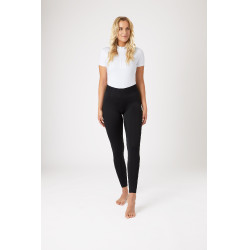 Leggings da equitazione da donna con grip in silicone a fondo intero Madison Horze Nero Leggings da equitazione da donna con grip in silicone a fondo intero Madison Horze Nero