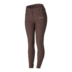 Pantaloni da equitazione termici con fondo integrale in silicone Tiffany da donna B Vertigo Cioccolato Marrone