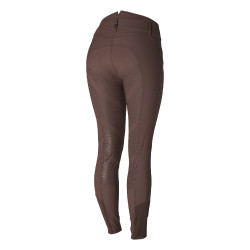 Pantaloni da equitazione termici con fondo integrale in silicone Tiffany da donna B Vertigo Cioccolato Marrone
