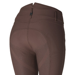 Pantaloni da equitazione termici con fondo integrale in silicone Tiffany da donna B Vertigo Cioccolato Marrone
