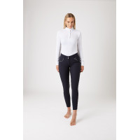 Pantaloni da equitazione a vita alta con full seat in silicone Aubrey da donna Horze Blu navy scuro Pantaloni da equitazione a vita alta con full seat in silicone Aubrey da donna Horze Blu navy scuro