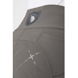 Pantaloni con fondello in silicone Désirée a vita alta da donna Horze Grigio scuro Castle Rock