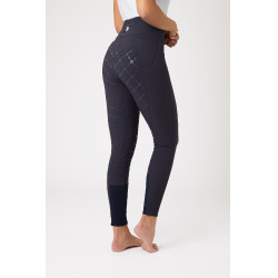 Pantaloni con fondello in silicone Désirée a vita alta da donna Horze Blu navy scuro Pantaloni con fondello in silicone Désirée a vita alta da donna Horze Blu navy scuro