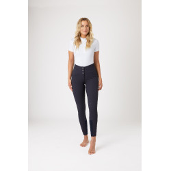 Pantaloni con fondello in silicone Désirée a vita alta da donna Horze Blu navy scuro Pantaloni con fondello in silicone Désirée a vita alta da donna Horze Blu navy scuro